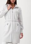 Monari Material Mix Knitted Coat, Gray