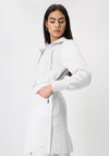 Monari Material Mix Knitted Coat, Gray