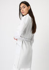 Monari Material Mix Knitted Coat, Gray