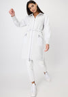 Monari Material Mix Knitted Coat, Gray