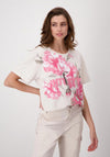 Monari Floral Pattern T-Shirt, Beige