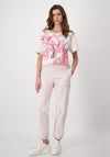 Monari Floral Pattern T-Shirt, Beige