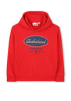Timberland Boys Long Sleeve Hoodie, Red