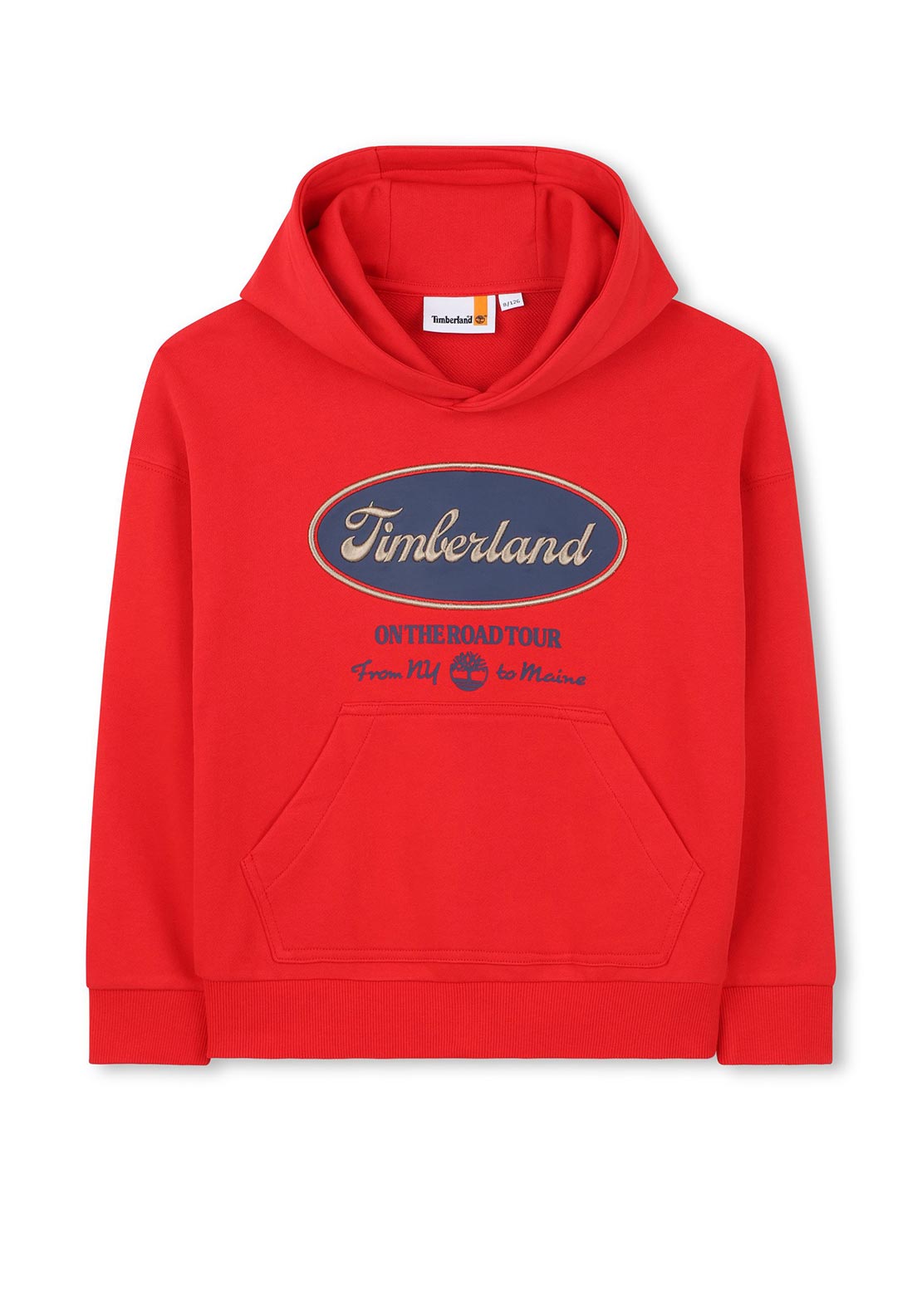 Timberland Boys Long Sleeve Hoodie, Red