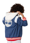 Timberland Boys Hooded Long Sleeve Padded Jacket, Navy