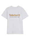 Timberland Boy Short Sleeve Tee, White
