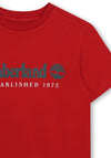 Timberland Boy Short Sleeve Tee, Red