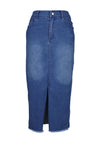 NU Denmark Taia Midi Denim Skirt, Blue