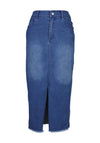 NU Denmark Taia Midi Denim Skirt, Blue
