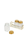 Tala Glass Storage Jars with Rack