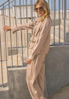 Nu Denmark Tania Drawstring Detail Short Jacket, Beige