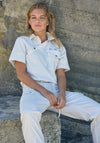 Nu Denmark Tayla Adjustable Button Tab Top, Crème