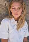 Nu Denmark Tayla Adjustable Button Tab Top, Crème