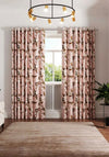 OPAL FLORAL LINED CURTAINS 90 X 90 PINK