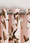 OPAL FLORAL LINED CURTAINS 90 X 90 PINK
