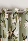OPAL FLORAL LINED CURTAINS 90 X 90 SAGE