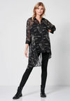 Nu Denmark Tess Tunic Print Blouse, Black