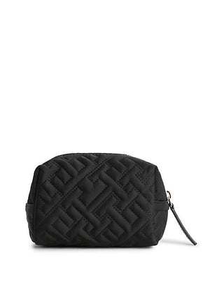 Tommy Hilfiger Quilted Flow Wash Bag, Black