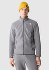 The North Face Men’s 100 Glacier Full Zip Fleece, Grey Heather