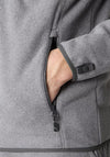 The North Face Men’s 100 Glacier Full Zip Fleece, Grey Heather