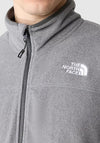 The North Face Men’s 100 Glacier Full Zip Fleece, Grey Heather
