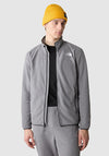 The North Face Men’s 100 Glacier Full Zip Fleece, Grey Heather