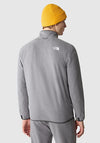 The North Face Men’s 100 Glacier Full Zip Fleece, Grey Heather