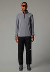 The North Face Men’s 100 Glacier Quarter Zip Fleece, Medium Grey