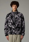 The North Face Fleeski Quarter Zip Pullover Fleece, Black & Grey