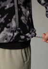 The North Face Fleeski Quarter Zip Pullover Fleece, Black & Grey