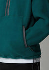 The North Face Fleeski Quarter Zip Pullover Fleece, Deep Green