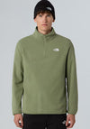 The North Face Men’s Glacier Quarter Zip Fleece, Light Green