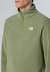 The North Face Men’s Glacier Quarter Zip Fleece, Light Green