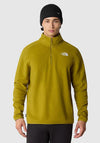 The North Face Men’s 100 Glacier Quarter Zip Fleece, Sulphur Moss