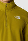 The North Face Men’s 100 Glacier Quarter Zip Fleece, Sulphur Moss