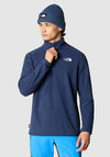 The North Face Men’s 100 Glacier Quarter Zip Fleece, Summit Navy