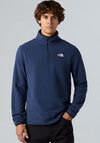 The North Face Men’s Glacier Quarter Zip Fleece, Summit Navy