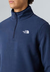 The North Face Men’s Glacier Quarter Zip Fleece, Summit Navy