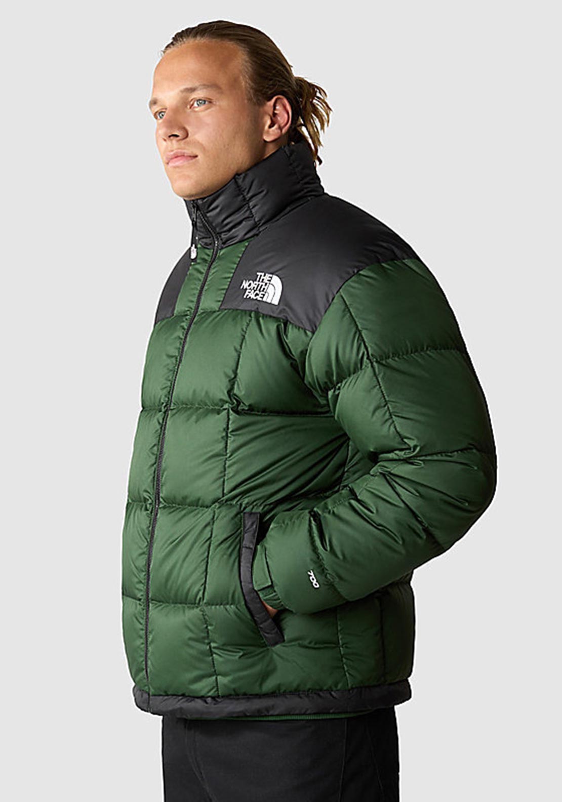 The North Face Men’s Lhotse Down Jacket, Pine Needle & TNF Black