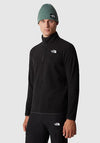 The North Face Men’s 100 Glacier Quarter Zip Fleece, TNF Black