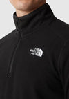 The North Face Men’s 100 Glacier Quarter Zip Fleece, TNF Black