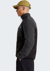 The North Face Men’s Yumiori Quarter Zip Fleece, Black & Grey