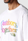 The North Face Pride Ombre Graphic T-Shirt, White Multi