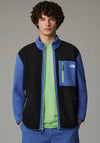 The North Face Men’s Yumiori Full Zip Fleece, Black & Indigo Multi