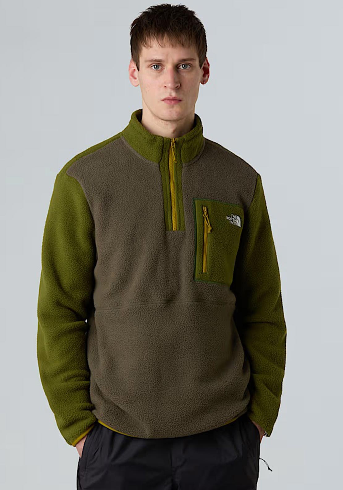 The North Face Men’s Yumiori Quarter Zip Fleece, Woodland Green