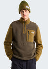 The North Face Men’s Yumiori Quarter Zip Fleece, New Taupe Green
