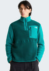 The North Face Men’s Yumiori Quarter Zip Fleece, Pacific Teal