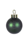 The Home Studio Large Juniper Crackle Glass Bauble, Green