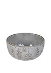 The Home Studio Large Snowflake And Fir Bowl, Grey