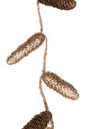 The Home Studio Pinecone Garland, Gold